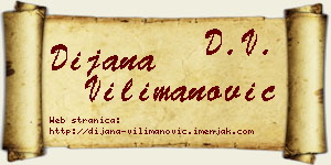 Dijana Vilimanović vizit kartica